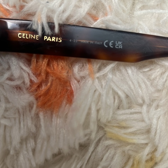 Celine Triomphe 01 acetate blonde Havana sunglasses with case and box - Picture 3 of 7